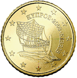 The new 50 cent coin replaced Cyprus coinage on the 1st January 2008