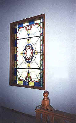 Akrounda village old house for sale near Limassol in cyprus stained glass window.JPG (30011 bytes)