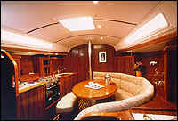 The Boat Interior - spacious and modern with a cosy feel