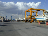 Both remnants of the crane war now grace Larnaca Marina - just make sure about the insurance