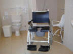 Shower commodes can be hired for your holiday in Cyprus. - click to enlarge