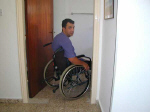 Door width for wheelchair users is fine
