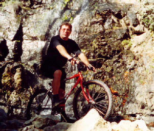 taking a cool shower in a waterfall in cyprus.JPG (41558 bytes)